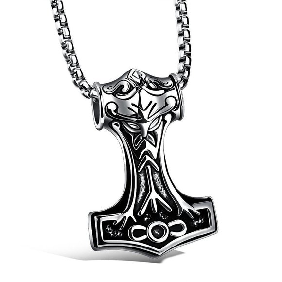 ❤️Thor's Hammer Pendant Necklace for women/men, N90201P136 - Picture 1 of 6